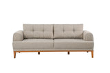 Canapea fixă 3 locuri Vina 3, Diverse culori, 223x94x82 cm - Crem - Pin atlantic | SKU: 867UNQ2205 | Canapea fixă 3 locuri Vina 3, 223x94x82 cm, varianta Crem - Pin atlantic, produs pentru amenajarea locuinței, disponibil online în România la CasaMob