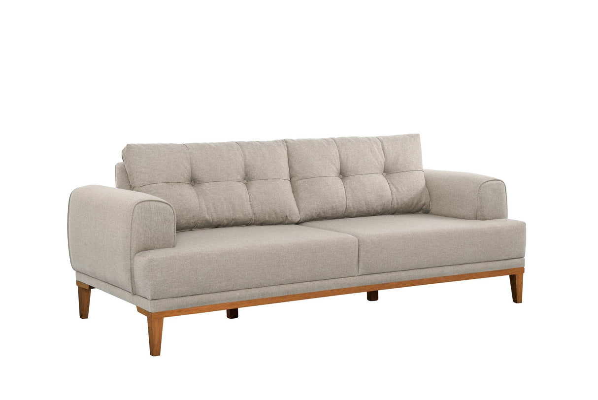 Canapea fixă 3 locuri Vina 3, Diverse culori, 223x94x82 cm - Crem - Pin atlantic | SKU: 867UNQ2205 | Canapea fixă 3 locuri Vina 3, 223x94x82 cm, varianta Crem - Pin atlantic, produs pentru amenajarea locuinței, disponibil online în România la CasaMob