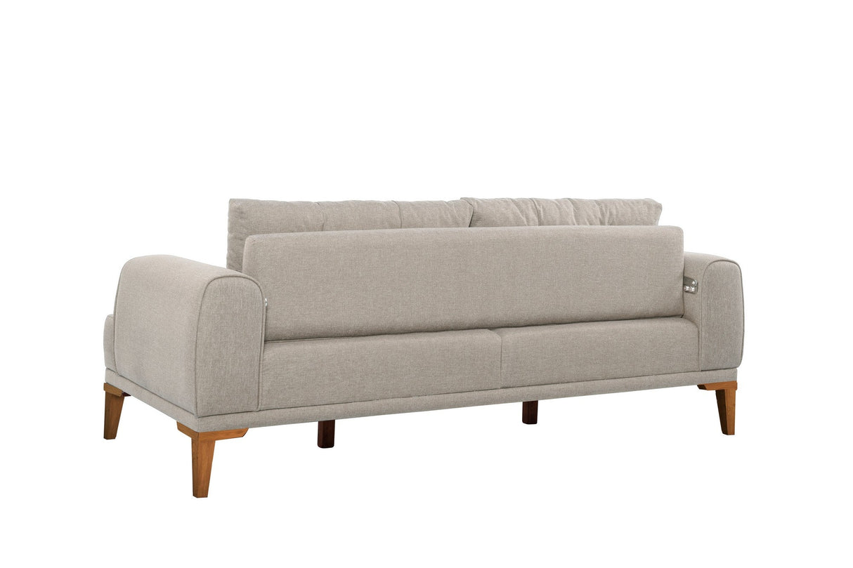 Canapea fixă 3 locuri Vina 3, Diverse culori, 223x94x82 cm - Crem - Pin atlantic | SKU: 867UNQ2205 | Canapea fixă 3 locuri Vina 3, 223x94x82 cm, varianta Crem - Pin atlantic, produs pentru amenajarea locuinței, disponibil online în România la CasaMob