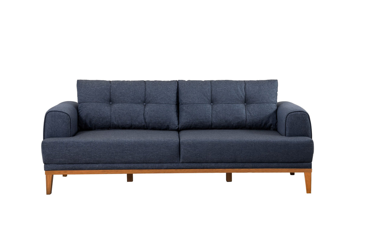Canapea fixă 3 locuri Vina 3, Diverse culori, 223x94x82 cm - Albastru închis - Pin atlantic | SKU: 867UNQ2206 | Canapea fixă 3 locuri Vina 3, 223x94x82 cm, varianta Albastru închis - Pin atlantic, produs pentru amenajarea locuinței, disponibil online în România la CasaMob