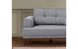 Canapea fixă 3 locuri Vina 3, Diverse culori, 223x94x82 cm - Gri - Nuc | SKU: 867UNQ2207 | Canapea fixă 3 locuri Vina 3, 223x94x82 cm, varianta Gri - Nuc, produs pentru amenajarea locuinței, disponibil online în România la CasaMob