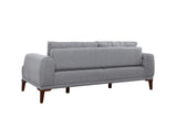 Canapea fixă 3 locuri Vina 3, Diverse culori, 223x94x82 cm - Gri - Nuc | SKU: 867UNQ2207 | Canapea fixă 3 locuri Vina 3, 223x94x82 cm, varianta Gri - Nuc, produs pentru amenajarea locuinței, disponibil online în România la CasaMob