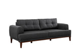 Canapea fixă 3 locuri Vina 3, Diverse culori, 223x94x82 cm - Antracit - Nuc | SKU: 867UNQ2208 | Canapea fixă 3 locuri Vina 3, 223x94x82 cm, varianta Antracit - Nuc, produs pentru amenajarea locuinței, disponibil online în România la CasaMob