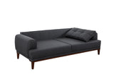 Canapea fixă 3 locuri Vina 3, Diverse culori, 223x94x82 cm - Antracit - Nuc | SKU: 867UNQ2208 | Canapea fixă 3 locuri Vina 3, 223x94x82 cm, varianta Antracit - Nuc, produs pentru amenajarea locuinței, disponibil online în România la CasaMob