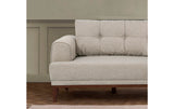 Canapea fixă 3 locuri Vina 3, Diverse culori, 223x94x82 cm - Crem - Nuc | SKU: 867UNQ2209 | Canapea fixă 3 locuri Vina 3, 223x94x82 cm, varianta Crem - Nuc, produs pentru amenajarea locuinței, disponibil online în România la CasaMob