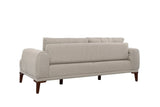 Canapea fixă 3 locuri Vina 3, Diverse culori, 223x94x82 cm - Crem - Nuc | SKU: 867UNQ2209 | Canapea fixă 3 locuri Vina 3, 223x94x82 cm, varianta Crem - Nuc, produs pentru amenajarea locuinței, disponibil online în România la CasaMob