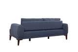 Canapea fixă 3 locuri Vina 3, Diverse culori, 223x94x82 cm - Albastru închis - Nuc | SKU: 867UNQ2210 | Canapea fixă 3 locuri Vina 3, 223x94x82 cm, varianta Albastru închis - Nuc, produs pentru amenajarea locuinței, disponibil online în România la CasaMob
