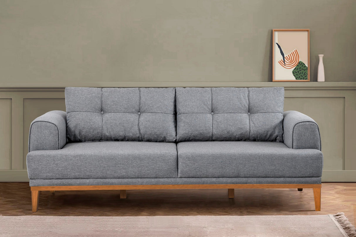 Canapea fixă 3 locuri Vina 3, Diverse culori, 223x94x82 cm - Gri - Pin atlantic | SKU: 867UNQ2211 | Canapea fixă 3 locuri Vina 3, 223x94x82 cm, varianta Gri - Pin atlantic, produs pentru amenajarea locuinței, disponibil online în România la CasaMob