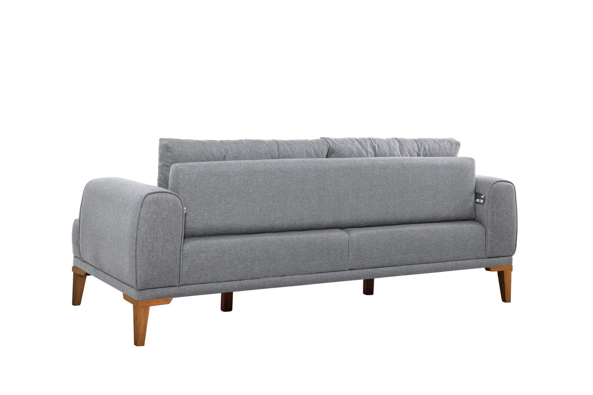 Canapea fixă 3 locuri Vina 3, Diverse culori, 223x94x82 cm - Gri - Pin atlantic | SKU: 867UNQ2211 | Canapea fixă 3 locuri Vina 3, 223x94x82 cm, varianta Gri - Pin atlantic, produs pentru amenajarea locuinței, disponibil online în România la CasaMob