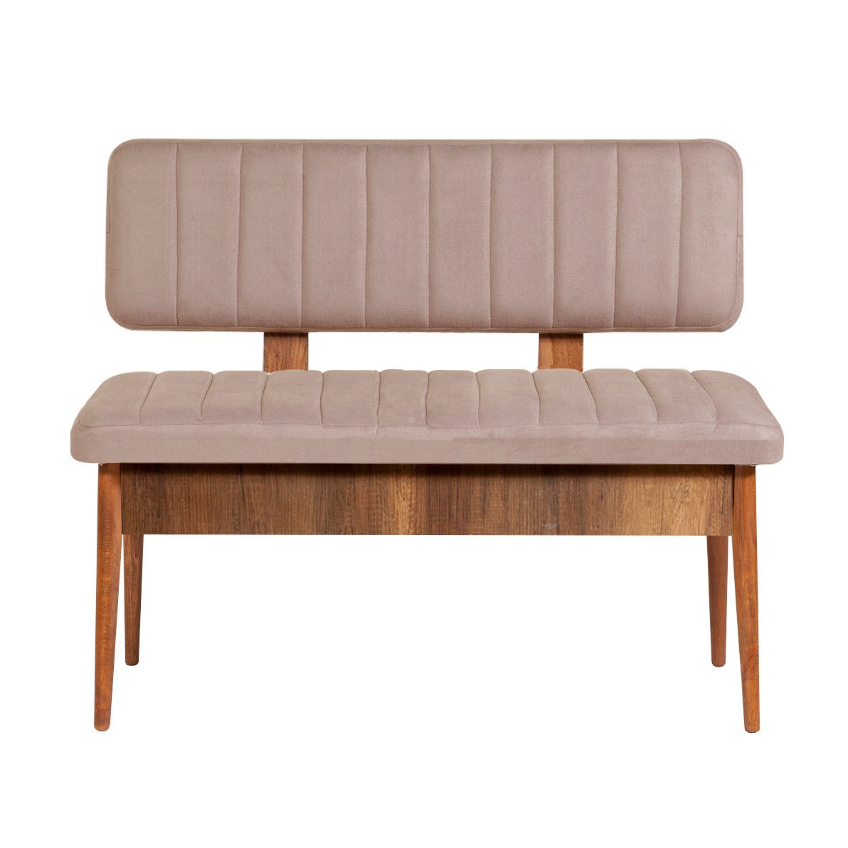 Masă extensibilă cu scaune 5 bucăți Vina Walnut Stone, Nuc - Stone, 130x80x77 cm