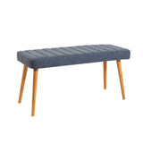 Masă extensibilă cu scaune 6 bucăți Santiago Atlantic Dark Blue, Stejar - Albastru închis, 120x75x77 cm