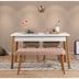 Masă cu scaune 4 bucăți Costa Atlantic White, Pin atlantic - Alb - Stone, 120x75x77 cm, SKU 869VEL5253, imagine 1