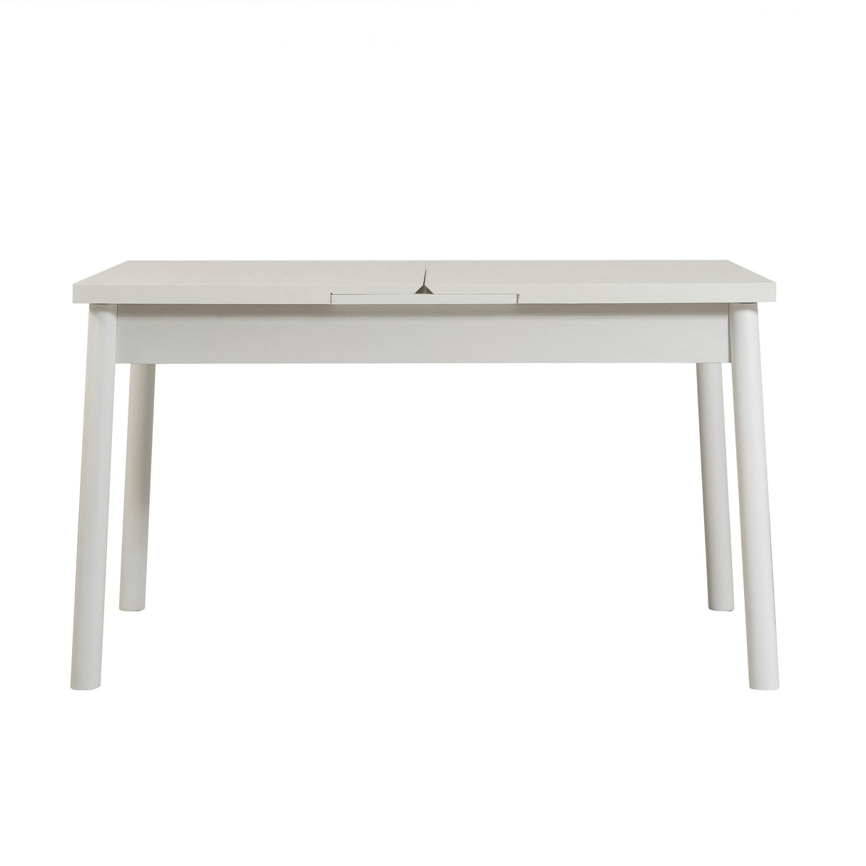 Masă extensibilă cu scaune 5 bucăți Santiago White Stone V2, Alb - Stone, 120x75x77 cm
