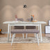 Masă extensibilă cu scaune 4 bucăți Santiago White-Soho Grey, Alb - Gri, 120x75x77 cm, SKU 869VEL5276, imagine 2