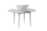 Masă dining extensibilă Vina 139, Alb, 100x100x75 cm
