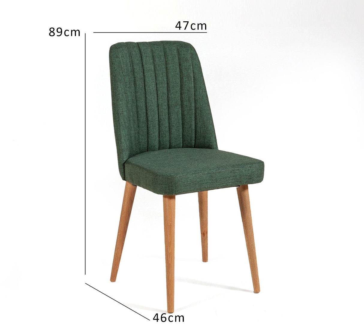 Scaun Vina Sandalye, Diverse culori, Diverse dimensiuni - Pin atlantic - Verde - 47x46x89 cm | SKU: 869VEL5126 | Scaun Vina Sandalye, varianta Pin atlantic - Verde - 47x46x89 cm, produs pentru amenajarea locuinței, disponibil online în România la CasaMob
