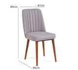 Scaun Vina Sandalye, Diverse culori, Diverse dimensiuni - Nuc - Soho - 47x46x89 cm | SKU: 869VEL5144 | Scaun Vina Sandalye, varianta Nuc - Soho - 47x46x89 cm, produs pentru amenajarea locuinței, disponibil online în România la CasaMob