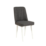Scaun Vina Sandalye, Diverse culori, Diverse dimensiuni - Alb - Antracit - 47x46x89 cm | SKU: 869VEL5150 | Scaun Vina Sandalye, varianta Alb - Antracit - 47x46x89 cm, produs pentru amenajarea locuinței, disponibil online în România la CasaMob