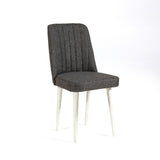 Scaun Vina Sandalye, Diverse culori, Diverse dimensiuni - Alb - Antracit - 47x46x89 cm | SKU: 869VEL5150 | Scaun Vina Sandalye, varianta Alb - Antracit - 47x46x89 cm, produs pentru amenajarea locuinței, disponibil online în România la CasaMob