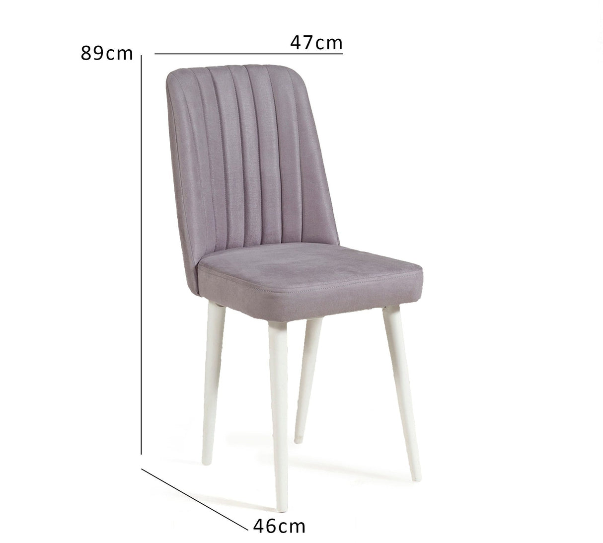Scaun Vina Sandalye, Diverse culori, Diverse dimensiuni - Alb - Soho - 47x46x89 cm | SKU: 869VEL5162 | Scaun Vina Sandalye, varianta Alb - Soho - 47x46x89 cm, produs pentru amenajarea locuinței, disponibil online în România la CasaMob