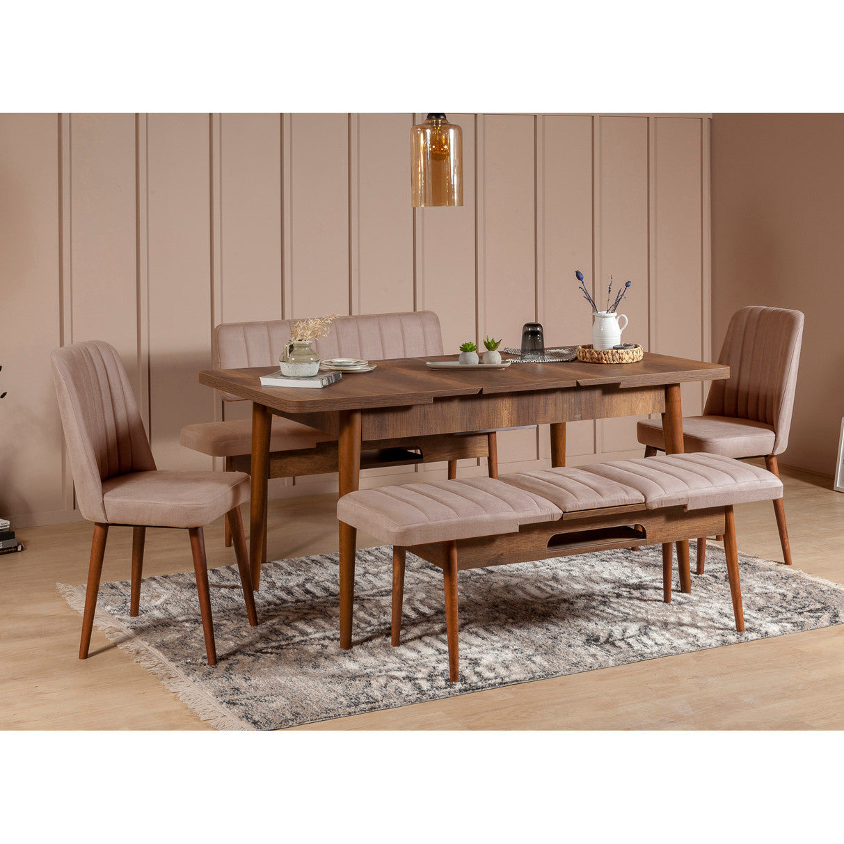 Scaun Vina Sandalye, Diverse culori, Diverse dimensiuni - Nuc - Piatră - 47x46x89 cm | SKU: 869VEL5181 | Scaun Vina Sandalye, varianta Nuc - Piatră - 47x46x89 cm, produs pentru amenajarea locuinței, disponibil online în România la CasaMob