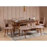 Scaun Vina Sandalye, Diverse culori, Diverse dimensiuni - Nuc - Piatră - 47x46x89 cm | SKU: 869VEL5181 | Scaun Vina Sandalye, varianta Nuc - Piatră - 47x46x89 cm, produs pentru amenajarea locuinței, disponibil online în România la CasaMob