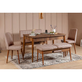 Scaun Vina Sandalye, Diverse culori, Diverse dimensiuni - Nuc - Piatră - 47x46x89 cm | SKU: 869VEL5181 | Scaun Vina Sandalye, varianta Nuc - Piatră - 47x46x89 cm, produs pentru amenajarea locuinței, disponibil online în România la CasaMob