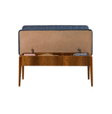 Taburet Vina Bank, Diverse culori, 110x40x85 cm - Nuc - Albastru închis | SKU: 869VEL5139 | Taburet Vina Bank, 110x40x85 cm, varianta Nuc - Albastru închis, produs pentru amenajarea locuinței, disponibil online în România la CasaMob
