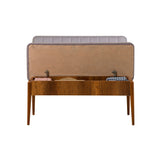 Masă extensibilă cu scaune 5 bucăți Vina Walnut Soho Grey, Nuc - Soho, 130x80x77 cm