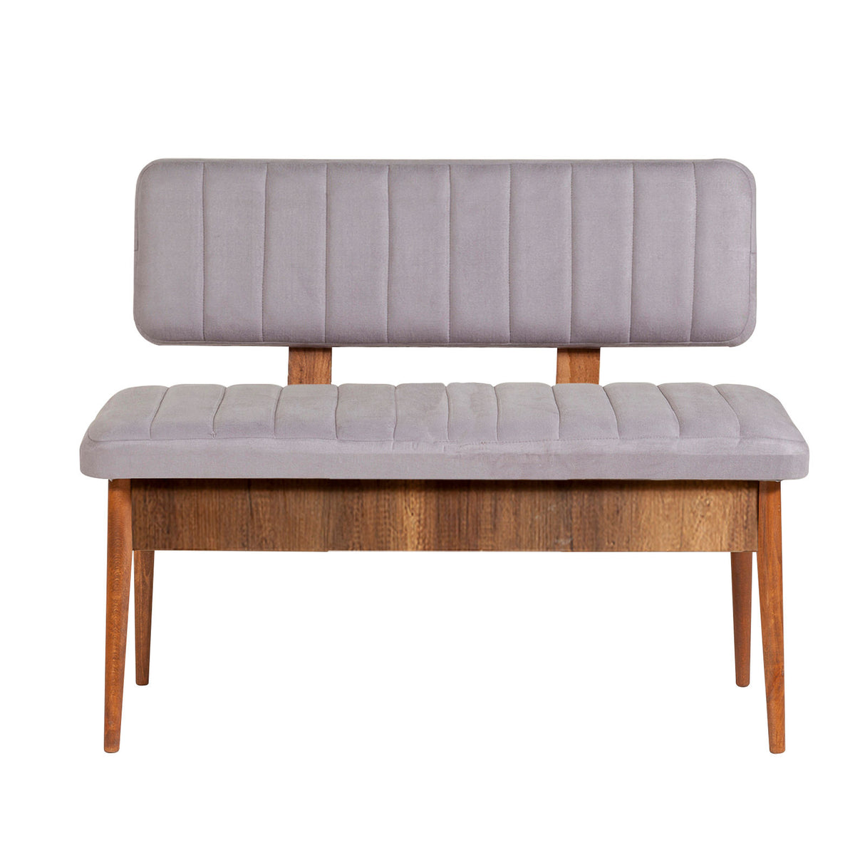 Masă extensibilă cu scaune 5 bucăți Vina Walnut Soho Grey, Nuc - Soho, 130x80x77 cm