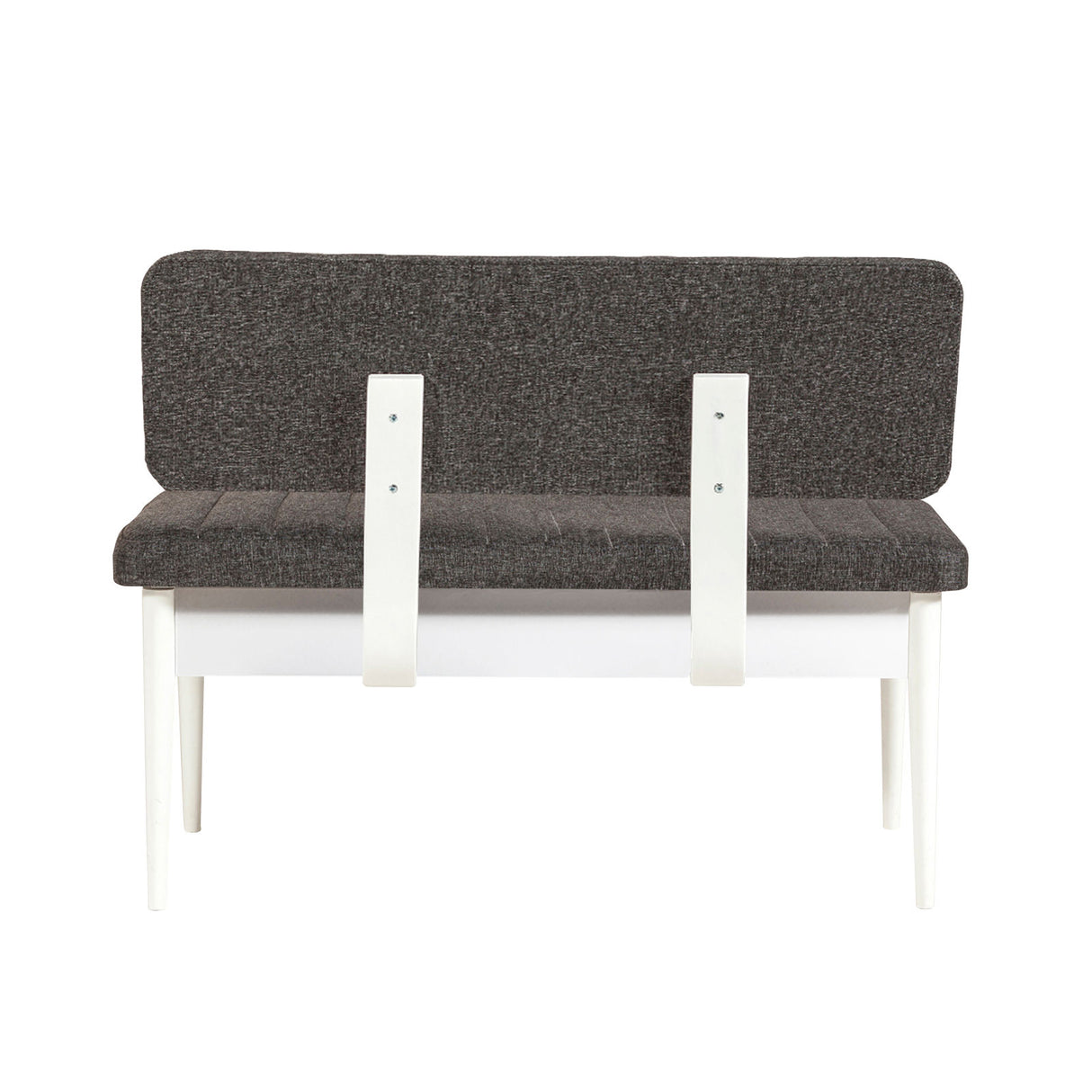 Masă extensibilă cu scaune 5 bucăți Vina White Anthracite, Alb - Antracit, 130x80x77 cm