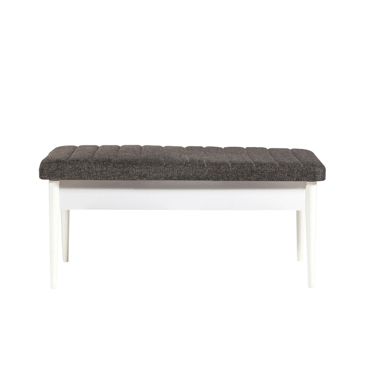 Masă extensibilă cu scaune 5 bucăți Vina White Anthracite, Alb - Antracit, 130x80x77 cm, SKU 869VEL5147, imagine 6