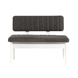 Masă extensibilă cu scaune 5 bucăți Vina White Anthracite, Alb - Antracit, 130x80x77 cm