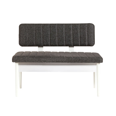 Masă extensibilă cu scaune 5 bucăți Vina White Anthracite, Alb - Antracit, 130x80x77 cm, SKU 869VEL5147, imagine 8