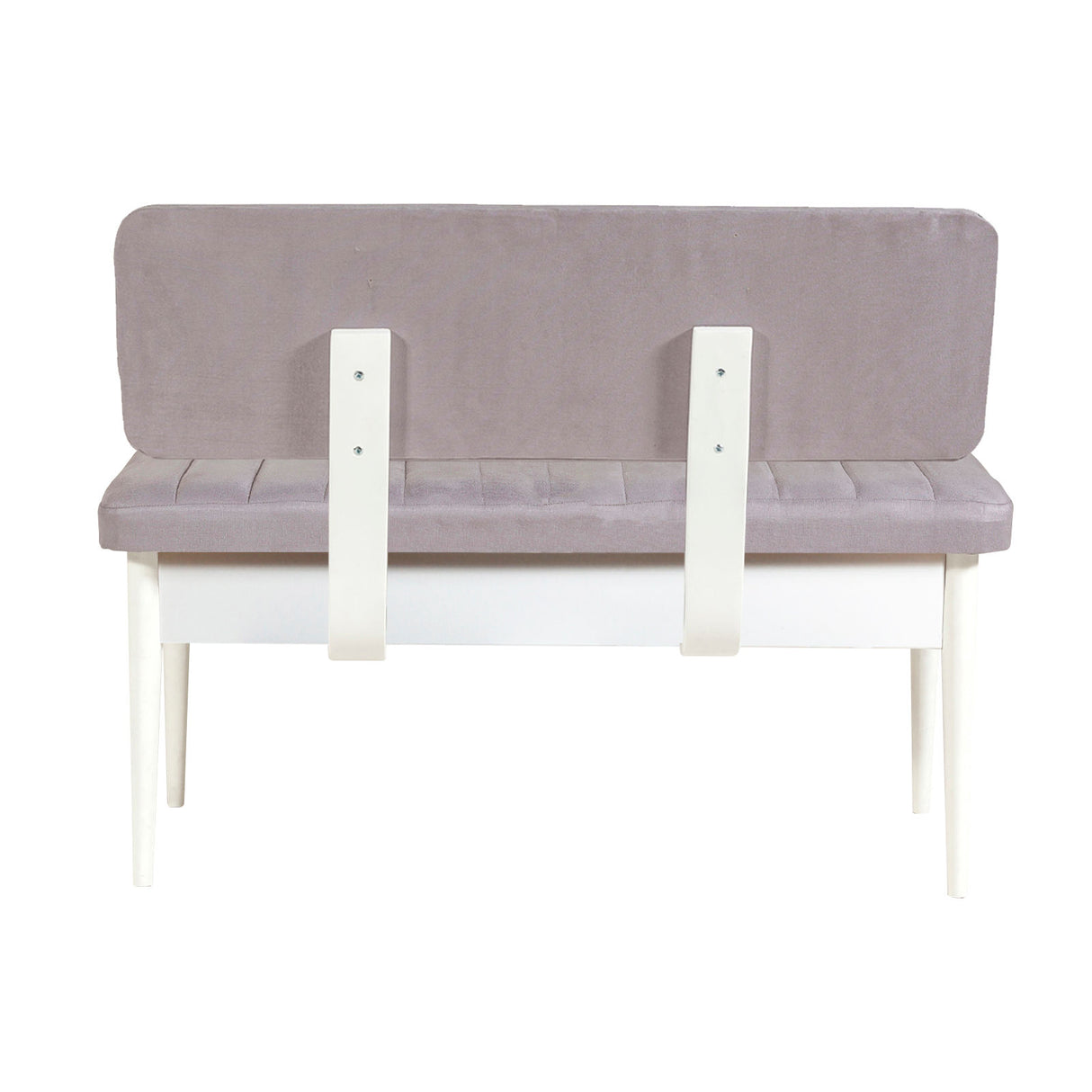 Masă extensibilă cu scaune 5 bucăți Vina White Soho Grey, Alb - Soho, 130x80x77 cm