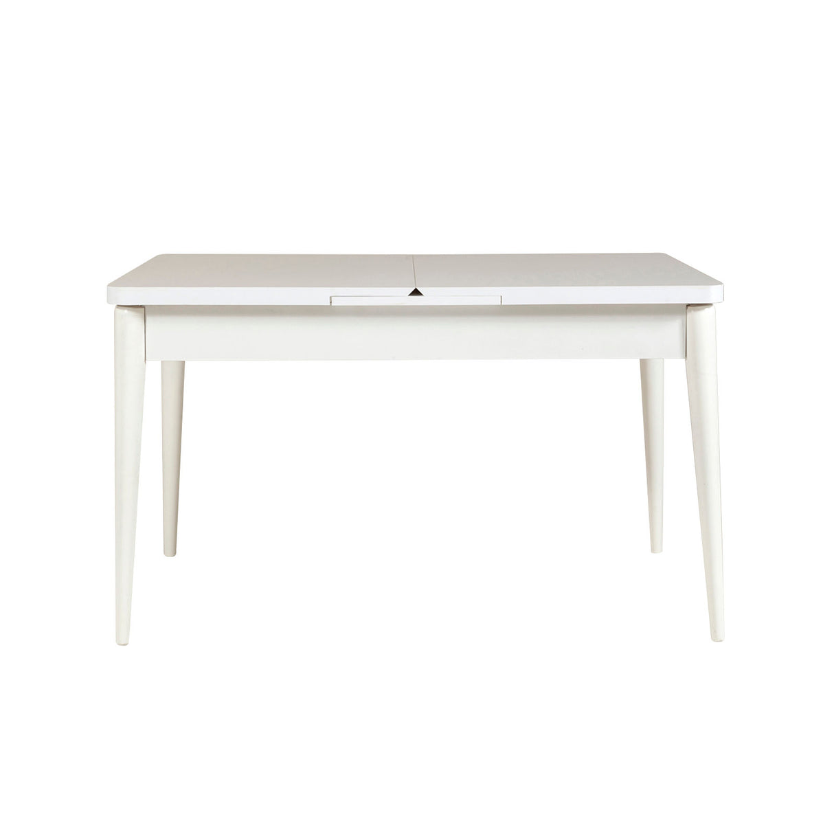 Masă extensibilă cu scaune 5 bucăți Vina White Soho Grey, Alb - Soho, 130x80x77 cm