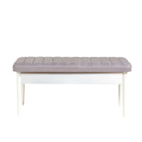 Masă extensibilă cu scaune 5 bucăți Vina White Soho Grey, Alb - Soho, 130x80x77 cm