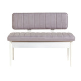 Masă extensibilă cu scaune 5 bucăți Vina White Soho Grey, Alb - Soho, 130x80x77 cm