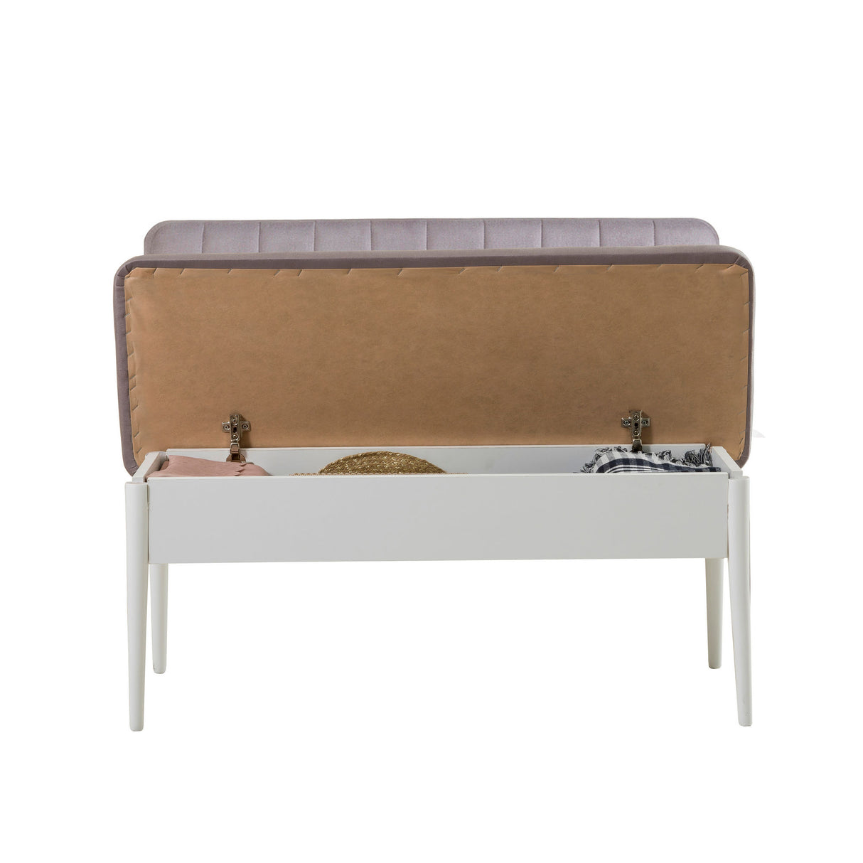 Masă extensibilă cu scaune 5 bucăți Vina White Soho Grey, Alb - Soho, 130x80x77 cm