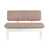 Taburet Vina Bank, Diverse culori, 110x40x85 cm - Alb - Piatră | SKU: 869VEL5165 | Taburet Vina Bank, 110x40x85 cm, varianta Alb - Piatră, produs pentru amenajarea locuinței, disponibil online în România la CasaMob