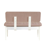 Taburet Vina Bank, Diverse culori, 110x40x85 cm - Alb - Piatră | SKU: 869VEL5165 | Taburet Vina Bank, 110x40x85 cm, varianta Alb - Piatră, produs pentru amenajarea locuinței, disponibil online în România la CasaMob
