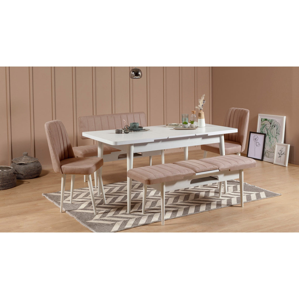 Scaun Vina Sandalye, Diverse culori, Diverse dimensiuni - Alb - Piatră - 46x46x85 cm | SKU: 869VEL5180 | Scaun Vina Sandalye, varianta Alb - Piatră - 46x46x85 cm, produs pentru amenajarea locuinței, disponibil online în România la CasaMob