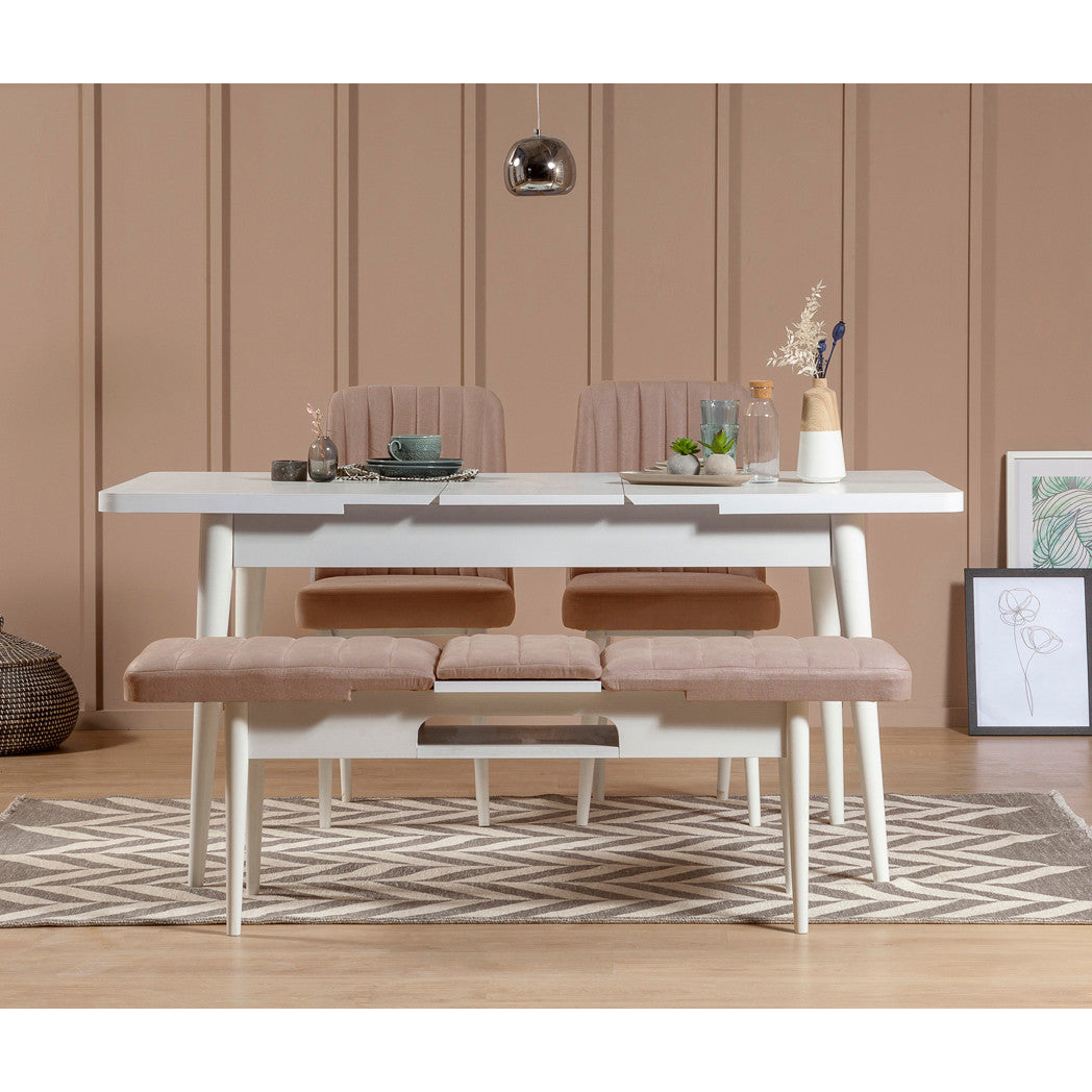 Scaun Vina Sandalye, Diverse culori, Diverse dimensiuni - Alb - Piatră - 46x46x85 cm | SKU: 869VEL5180 | Scaun Vina Sandalye, varianta Alb - Piatră - 46x46x85 cm, produs pentru amenajarea locuinței, disponibil online în România la CasaMob