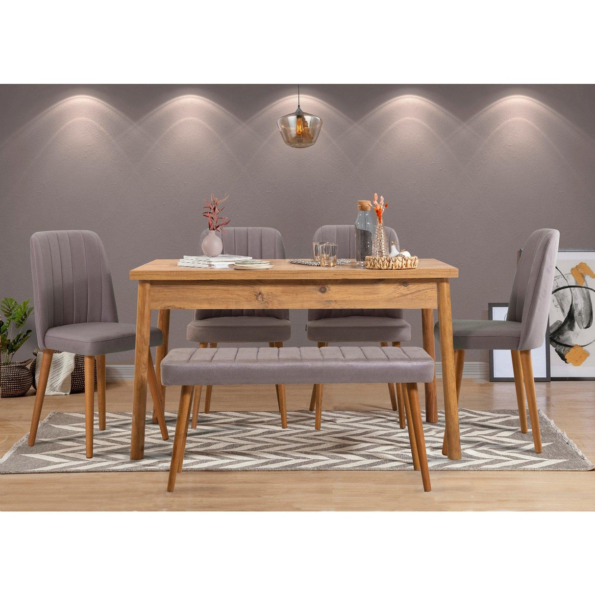Masă dining Costa Masa, Diverse culori, 120x75x77 cm - Pin atlantic | SKU: 869VEL5188 | Masă dining Costa Masa, 120x75x77 cm, varianta Pin atlantic, produs pentru amenajarea locuinței, disponibil online în România la CasaMob