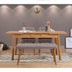 Masă extensibilă cu scaune 4 bucăți Santiago Atlantice -Soho Grey, Pin atlantic - Gri, 120x75x77 cm, SKU 869VEL5210, imagine 2