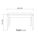 Masă dining Costa Masa, Diverse culori, 120x75x77 cm - Alb | SKU: 869VEL5233 | Masă dining Costa Masa, 120x75x77 cm, varianta Alb, produs pentru amenajarea locuinței, disponibil online în România la CasaMob
