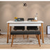 Masă cu scaune 4 bucăți Costa Atlantic White, Pin atlantic - Alb - Antracit, 120x75x77 cm, SKU 869VEL5235, imagine 1