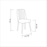 Masă cu scaune 5 bucăți Costa alb Atlantice, Diverse culori, 120x75x77 cm - Pin atlantic - Alb - Gri | SKU: 869VEL5249 | Masă cu scaune 5 bucăți Costa alb Atlantice, 120x75x77 cm, varianta Pin atlantic - Alb - Gri, produs pentru amenajarea locuinței, disponibil online în România la CasaMob