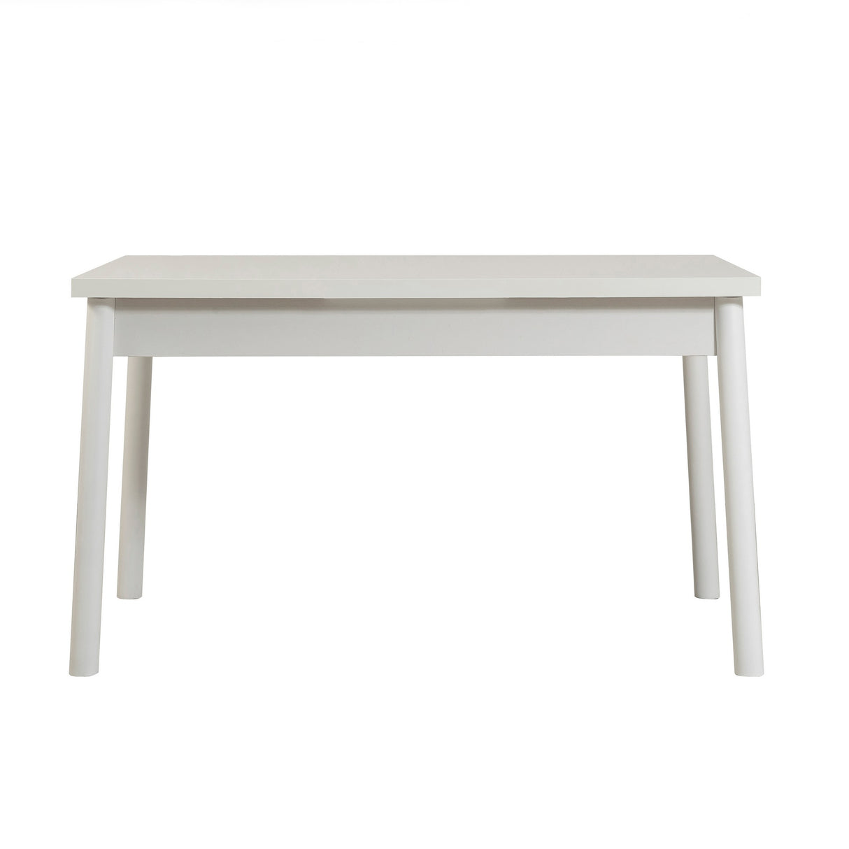 Masă cu scaune 5 bucăți Costa White, Alb - Antracit, 120x75x77 cm
