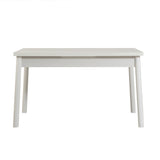 Masă cu scaune 5 bucăți Costa White, Alb - Antracit, 120x75x77 cm